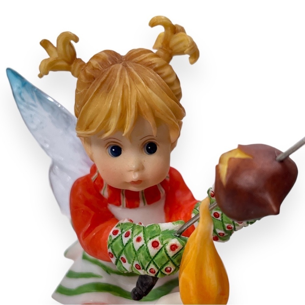 Enesco My Little Kitchen Fairies Chestnuts Fairie 2008 Christmas Candle Roasting - Picture 5 of 7